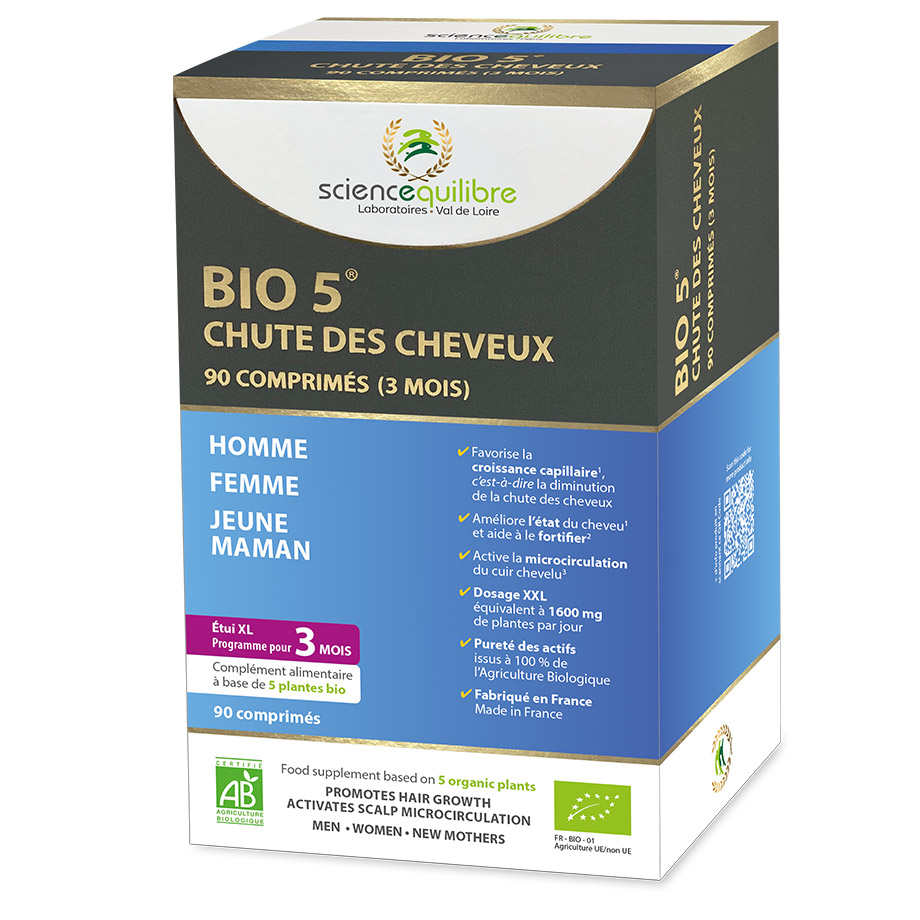 BIO 5 chute des cheveux BIO 5 chute des cheveux (étuis XS et XL)