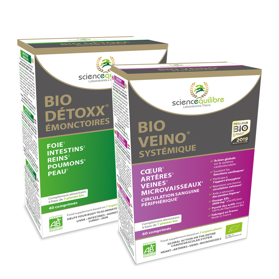 Compléments alimentaires BIO DÉTOXX + BIO VEINO