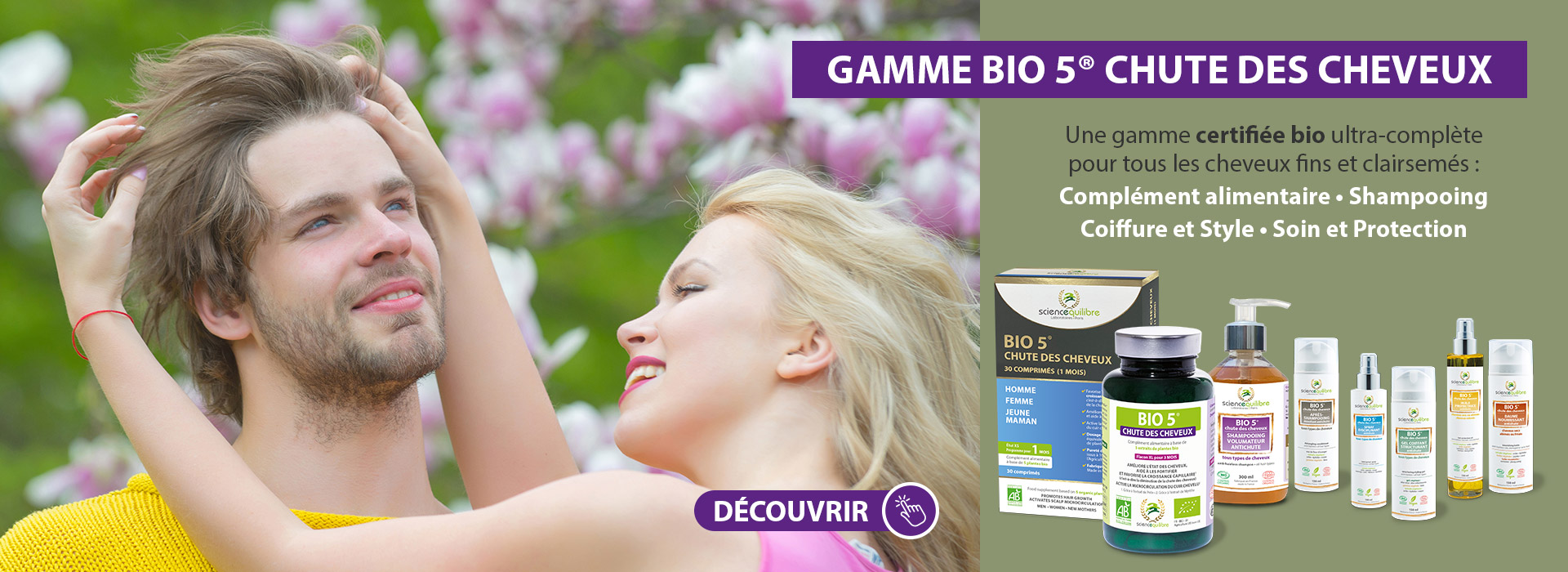 Gamme Bio 5 Chute de cheveux